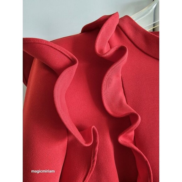 Ted Baker London Vibrant Red Ruffle Dress - Picture 5 of 15